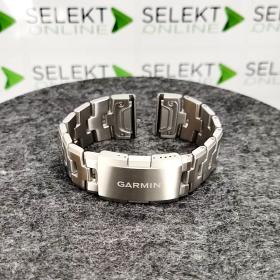 Obrazek 2 dla: Garmin Bransoleta Quatix 6X Solar QuickFit 26 mm, srebrna tytanowa z otworami, Oryginalna Garmin [0101286408]