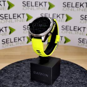 Obrazek 2 dla: Garmin Fenix 8  47mm, ekran MIP, Solar, Sapphire, Tytanowy z paskiem żółtym Amp yellow [0100290621]