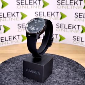 Obrazek 2 dla: Garmin Vivomove Trend Niebieskoszara ramka ze stali nierdzewnej z czarną kopertą i silikonowym paskiem [0100266500]
