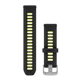 Obrazek dla: Garmin Silikonowy pasek 20 mm Quick Release Forerunner 55, 245, 645 / Vivomove HR, 3, Luxe, Style / Venu / Vivoactive 3, 5  Black Amp Yellow czarno żółty [01011251B6]