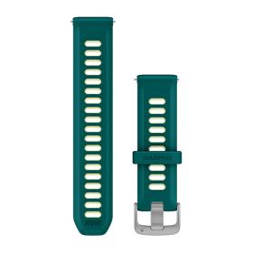 Obrazek dla: Garmin Silikonowy pasek 20 mm Quick Release Forerunner 55, 245, 645 / Vivomove HR, 3, Luxe, Style / Venu / Vivoactive 3, 5  Teal Green/Citron zielony [01011251B8]