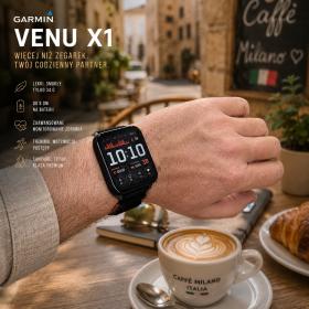 Obrazek 2 dla: Garmin Venu X1 Czarny Sapphire tytanowy [0100298002]