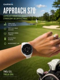 Obrazek 2 dla: Garmin Approach S70  42mm biały [0100274610]