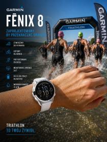 Obrazek 2 dla: Garmin Fenix 8  43mm, ekran AMOLED, Standard, Stal, Srebrny z paskiem białym Whitestone [0100290300]