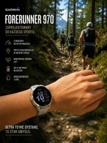 Obrazek 2 dla: Garmin Forerunner 970 Szaro beżowy French Grey Soft Gold [0100296912]