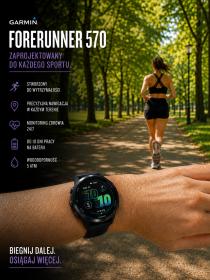 Obrazek 2 dla: Garmin Forerunner 570 42mm Czarny [0100297000]