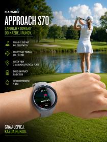 Obrazek 2 dla: Garmin Approach S70  42mm szary [0100274611]