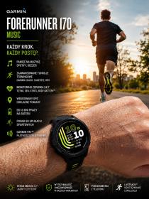 Obrazek 2 dla: Garmin Forerunner 170 MUSIC Czarny [0100392010]