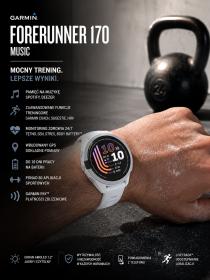 Obrazek 2 dla: Garmin Forerunner 170 MUSIC Whitestone biały [0100392011]