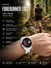 Obrazek 2 dla: Garmin Forerunner 170 Whitestone biały [0100392001]