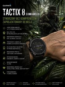 Obrazek 2 dla: Garmin Tactix 8 51mm AMOLED [0100340601]