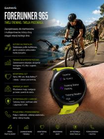 Obrazek 2 dla: Garmin Forerunner 965 Czarny z żółtym paskiem [0100280912]