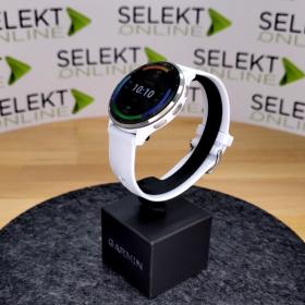 Obrazek 2 dla: Garmin Venu 3 Biały Whitestone z białym paskiem silikonowym i srebrny bezel [0100278400]