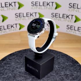 Obrazek 2 dla: Garmin Venu 3S Szaro zielony Szałwiowy Sage Grey z paskiem silikonowym i srebrny bezel [0100278501]