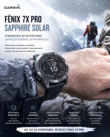 Obrazek 2 dla: Garmin Fenix 7X PRO Sapphire Solar Titanium DLC czarny [0100277811]