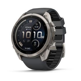 Obrazek dla: Garmin Fenix 9 Pro inReach  51mm Tytanowy z silikonowym paskiem w kolorze Graphite / Black [0100433721]