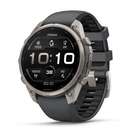Obrazek dla: Garmin Fenix 9 Pro  47mm Tytanowy z silikonowym paskiem w kolorze Graphite / Black [0100433626]