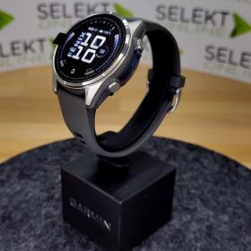 Obrazek 2 dla: Garmin Fenix 9 Standard  43mm Tytanowy z silikonowym paskiem w kolorze Pebble Gray [0100476111]