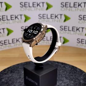 Obrazek 2 dla: Garmin Fenix 9 Pro  43mm Tytanowy w kolorze Autumn Gold z silikonowym paskiem w kolorze Cream / French Gray [0100433526]