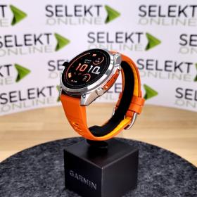 Obrazek 2 dla: Garmin Fenix 9 Pro inReach  47mm Tytanowy z silikonowym paskiem w kolorze Autumn Orange / Spark Orange [0100433601]