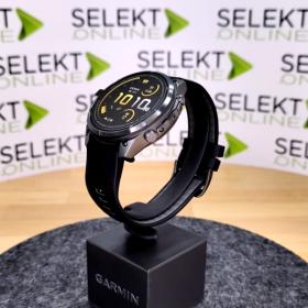 Obrazek 2 dla: Garmin Fenix 9 Pro inReach  47mm Tytanowy w kolorze Carbon Gray z powłoką (DLC) z silikonowym paskiem w kolorze Black / Pebble Gray [0100433611]