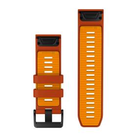 Obrazek 2 dla: Garmin Pasek Fenix 9 (51mm) (Pomarańczowy Autumn Orange / Spark Orange)  QuickFit 26 mm, silikonowy, Oryginalny Garmin [0101450803]