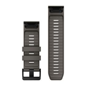 Obrazek 2 dla: Garmin Pasek Fenix 9 (51mm) (Szary Pebble Gray)  QuickFit 26 mm, silikonowy, Oryginalny Garmin [0101456000]