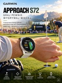 Obrazek 2 dla: Garmin Approach S72  47mm Szary Silver [0100414804]